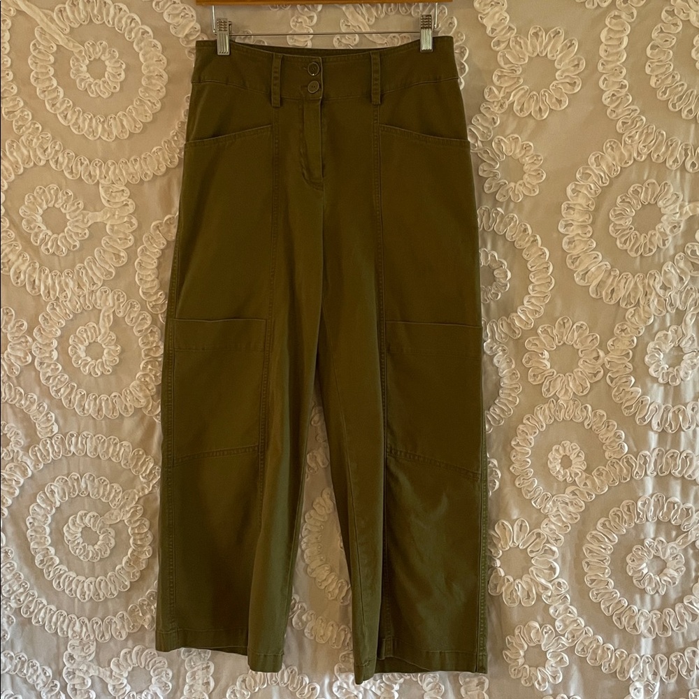 Habitat Olive Green Canvas Flood Utility Pants